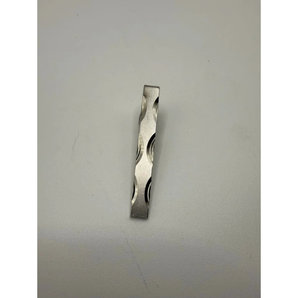 Men's Dante Silver Tone Patterned Tie Clip Bar One Size Accessories